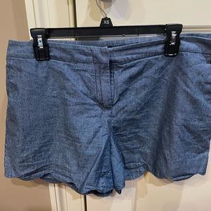 Willi Smith 100% cotton shorts with scalloped hem